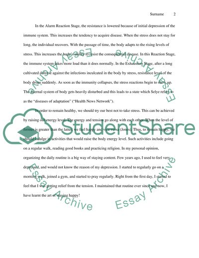 Psychology. About stress