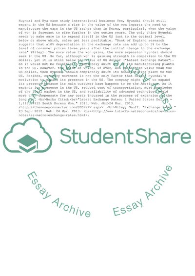 Huyndai and Kya case study international business