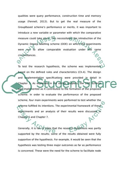 Scheme Evaluation & Future Direction - GroupBased Scheme