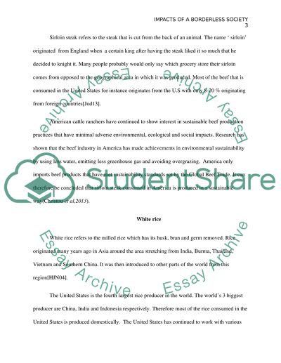 Impacts of a Borderless Society