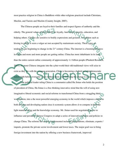 The Peoples Republic of China