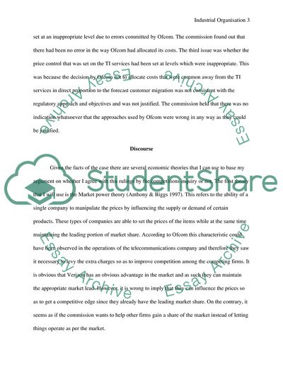 Competition Commission Inquiry Investigation between Verizon and Vodafone