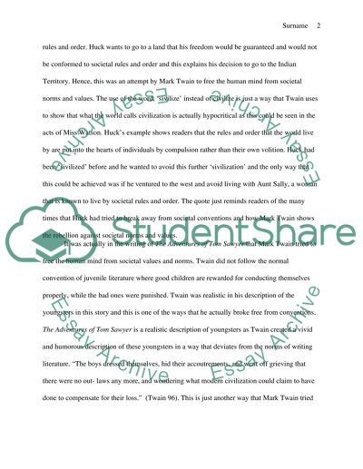 Mark Twains Condemnation of Hypocrisy