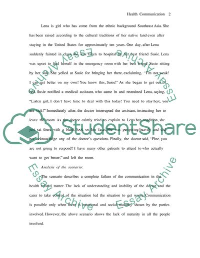 Health Communication: A Need of Complete Treatment