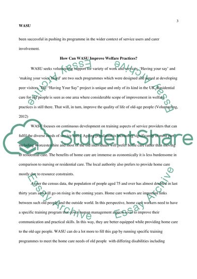 Aims of Worcestershire Association of Service User