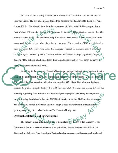 Management Style of Emirates Airline