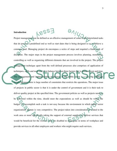 Project Organization Process