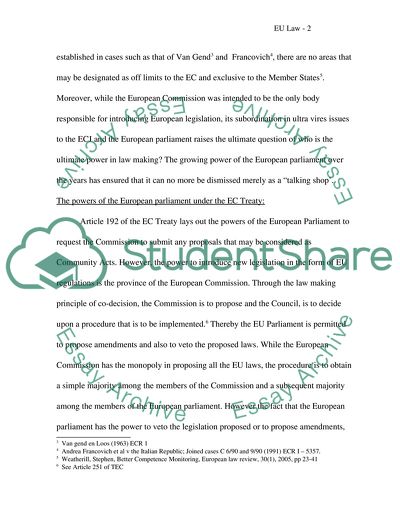 Powers of the European Parliament