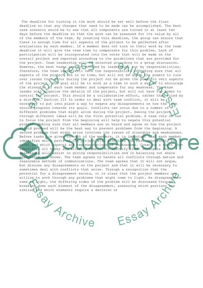 Senior Project - Team Contract