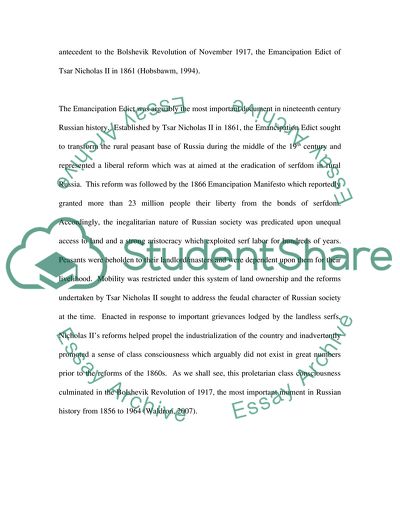 To What Extent is the Bolshevik Revolution of November 1917 a Turning Point in the Development of Modern Russia