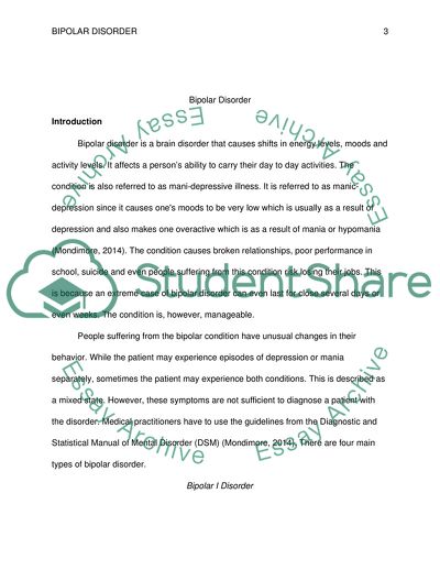 Analysis of Bipolar Disorder