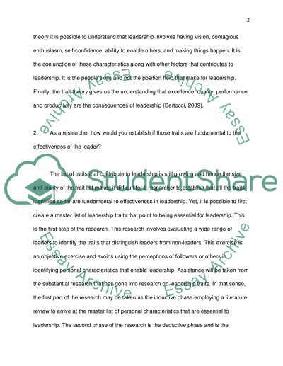 MANAGERIAL TRAITS AND SKILLS