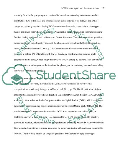 SCN1A Case Report and Literature Review