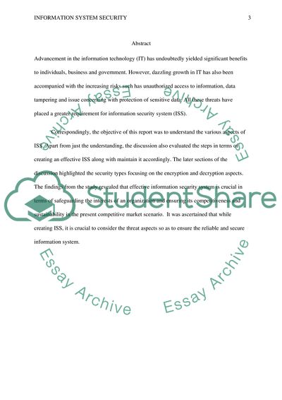 Framework and Assumptions for Creation of Information Security System