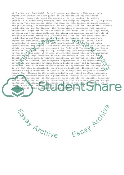 Competing Values Framework