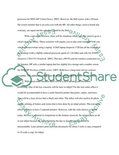 Choosing a Small Business Computer