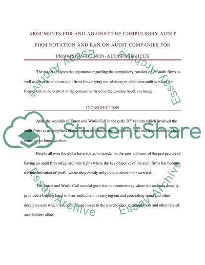 Arguments for and against the Ban and Rotation