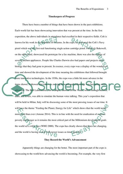 The Benefits of Exposition