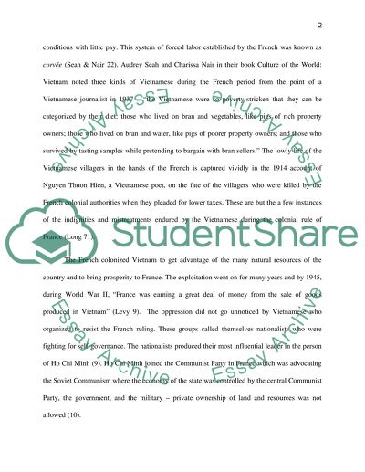 How did the French colonialism affect the class structure of Vietnam