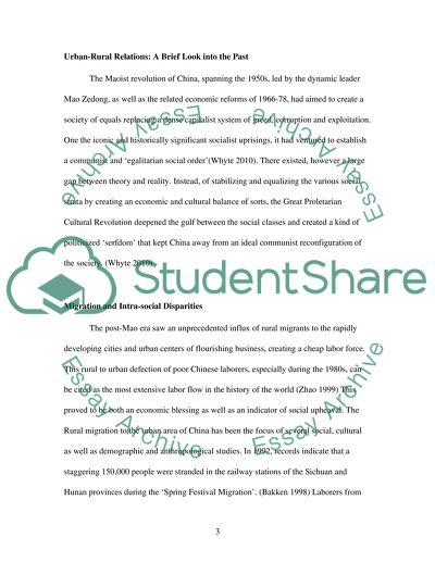 Intra-Social Disparities in Contemporary China