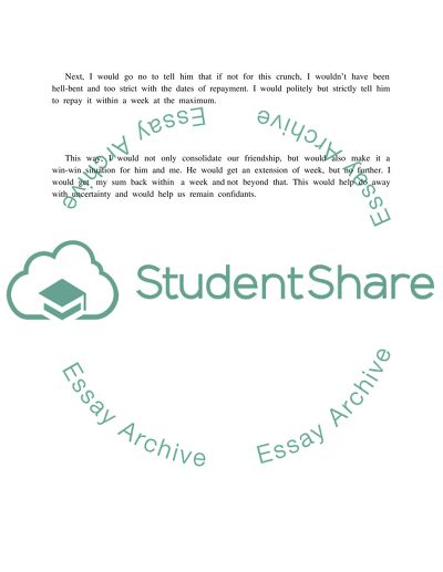 When Friend Forgets to Pay Back Loans