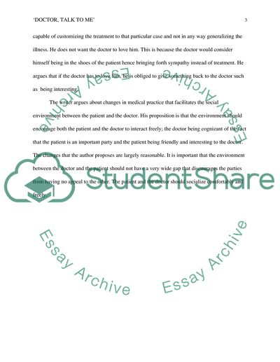 Way Doctors Perceive Patients