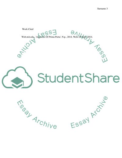 Portrait of Augustus of Primaporta