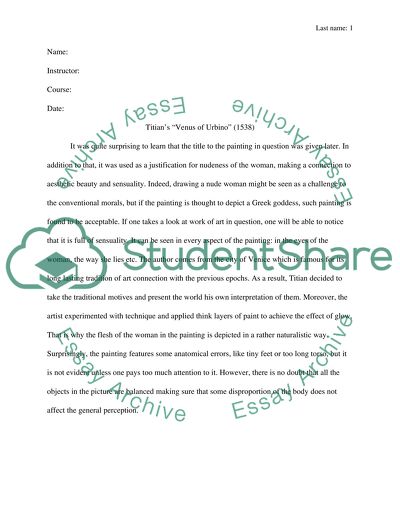 Titian&apos;s &quot;Venus of Urbino&quot; (1538)