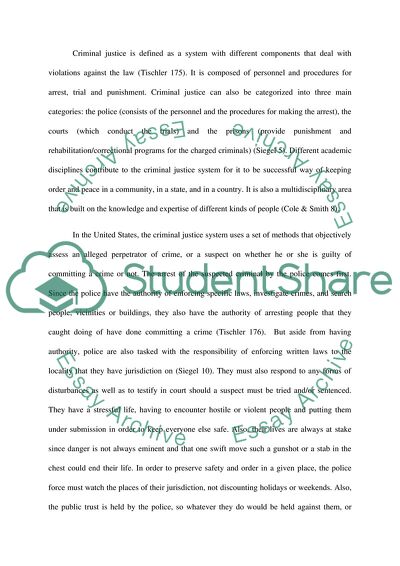 The Aspects of Criminal Justice