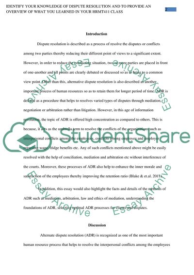 Facts and Details of the Methods of Alternative Dispute Resolution