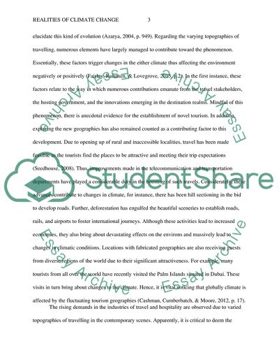 Realities of Climate Change