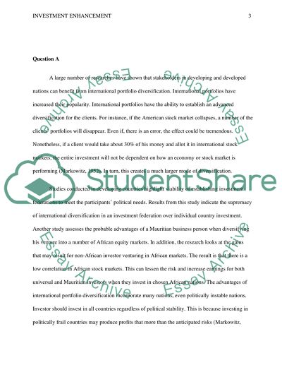 Investment Enhancement