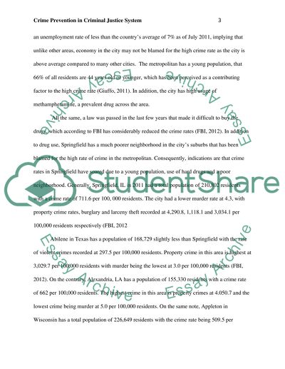 Crime Prevention in Criminal Justice System