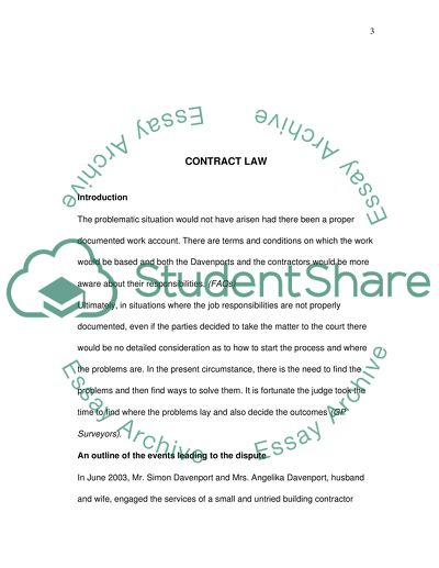 Problematic situation is Contract Law