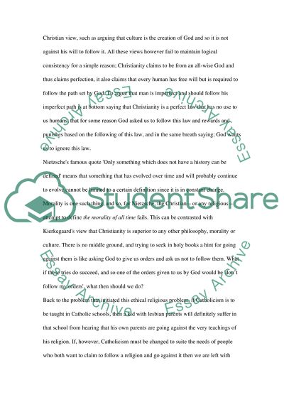 Christinity and Culture