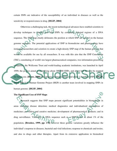 Significance of the SNP Mapping
