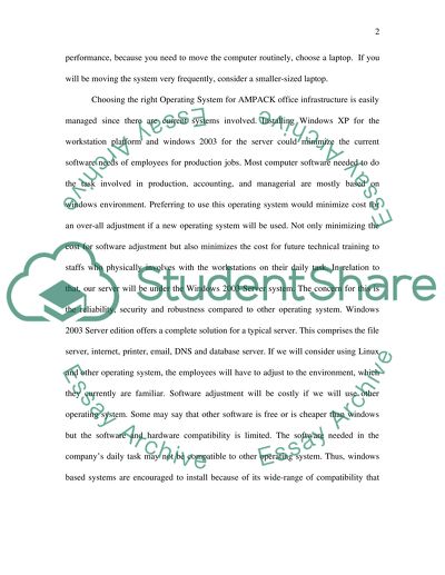 AMPACK Computer Company Computer Platform Upgrade