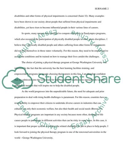 personal statement examples for physical therapy school