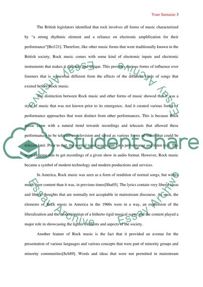 The Image of American Rock Culture in 1960s