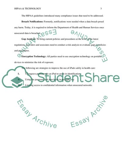 HIPPA and Technology