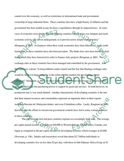 Developing Countries: Growth, Crisis, and Reform