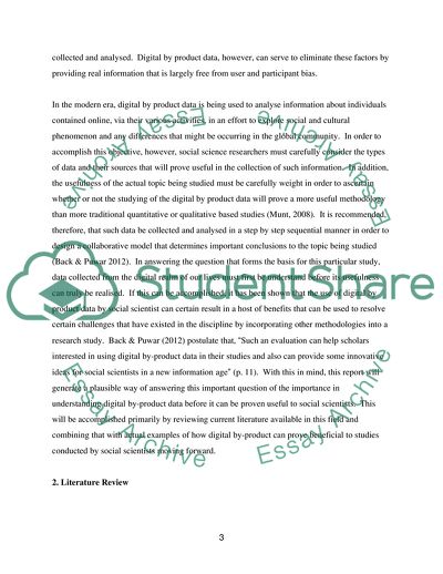 Digital By Product Data in the Social Sciences