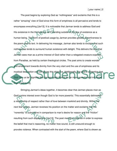 Unholy sonnet 4 by Mark Jarman