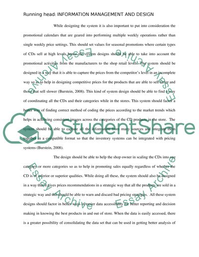 Information Management and Design - Critical Thinking Mod 4