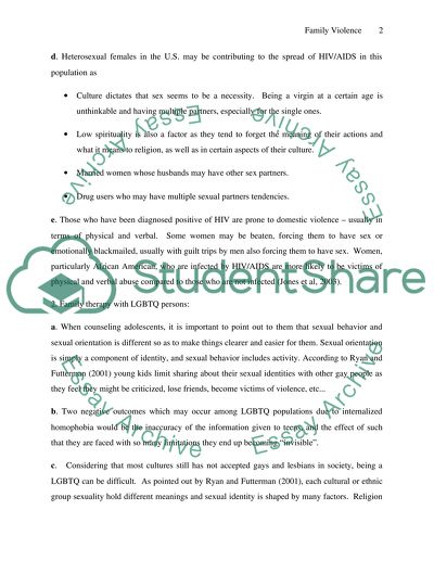 Family with HIV or AIDS