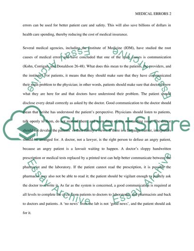 Reducing Medical Errors: Impact on Patients, Health Care Providers and Healthy Quality in USA