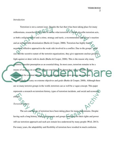 Terrorism and Threats to Security