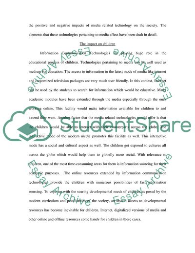 The Impact of the Information Communication Technologies