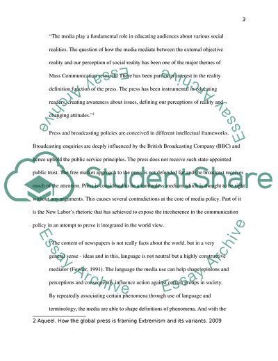 Integrated Communication Policy: Impact on Press and Broadcasting