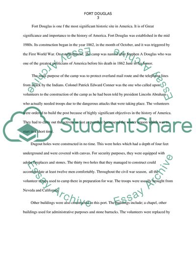 Fort Douglas Historic Site